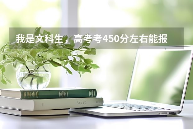 我是文科生，高考考450分左右能报考什么学校？