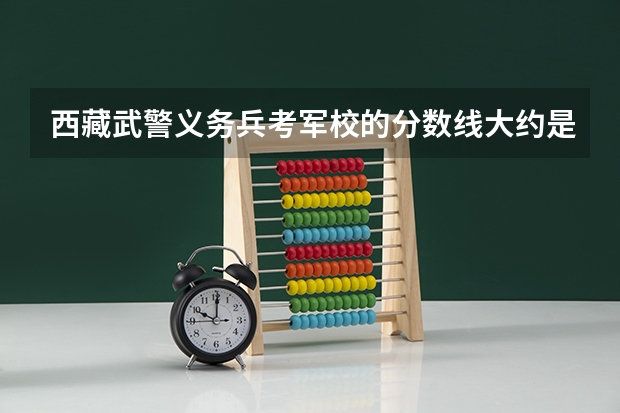 西藏武警义务兵考军校的分数线大约是多少？