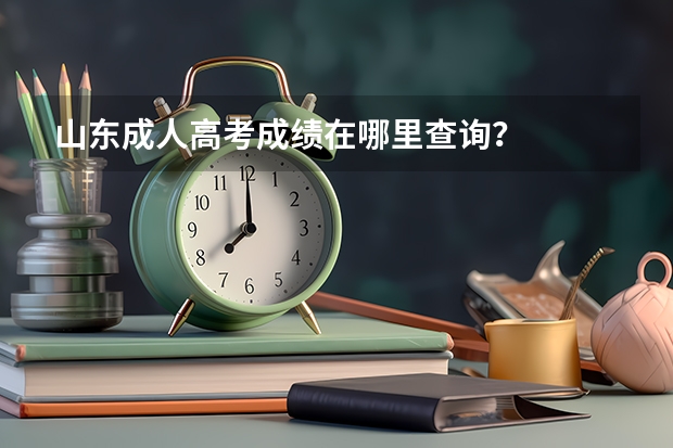 山东成人高考成绩在哪里查询?