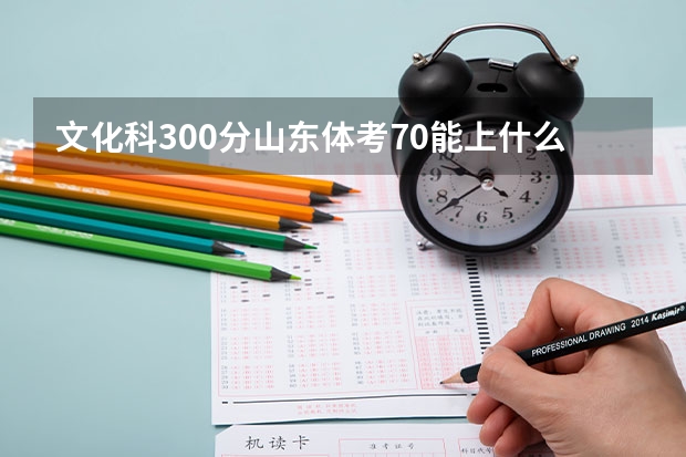 文化科300分山东体考70能上什么大学?