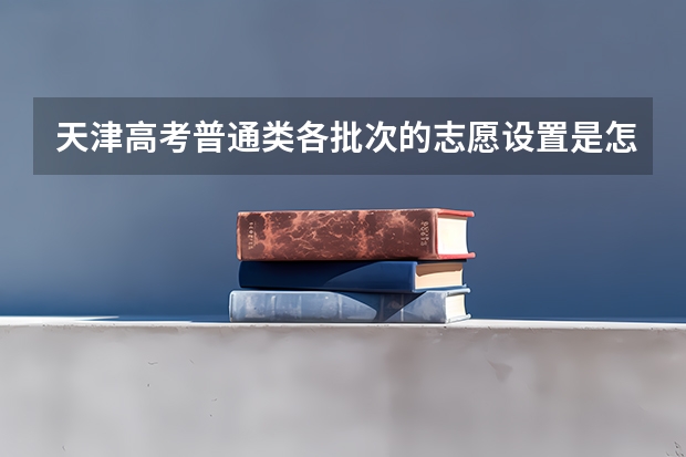天津高考普通类各批次的志愿设置是怎样的? 天津高考志愿填报时间
