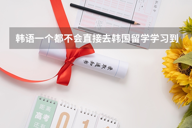 韩语一个都不会直接去韩国留学学习到4级就可以去韩国本科大学了吗?去学习语言是在本科大学还是语言学校?
