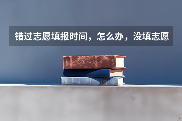 错过志愿填报时间，怎么办，没填志愿可不可以填征集志愿，还有补录是什么意思