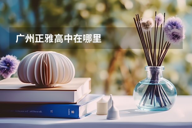 广州正雅高中在哪里