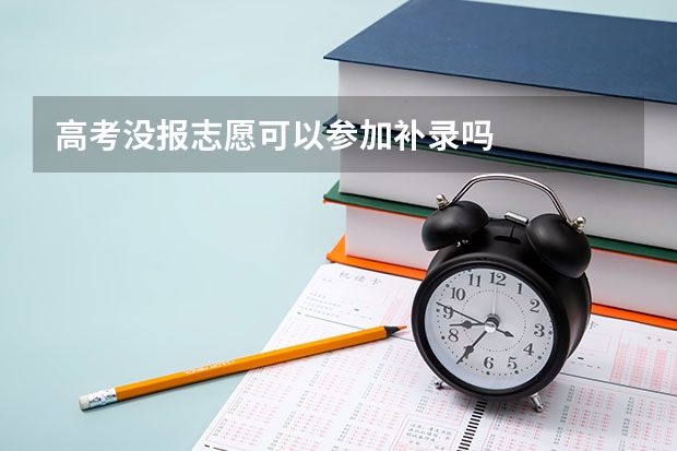 高考没报志愿可以参加补录吗