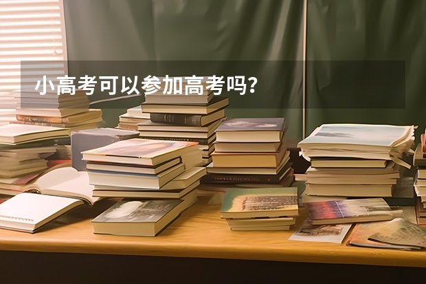 小高考可以参加高考吗？