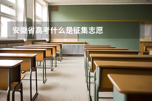 安徽省高考什么是征集志愿