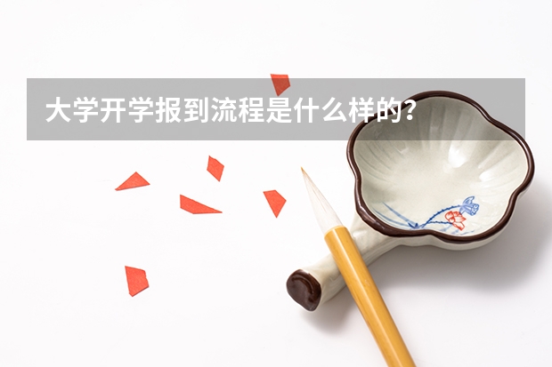 大学开学报到流程是什么样的？