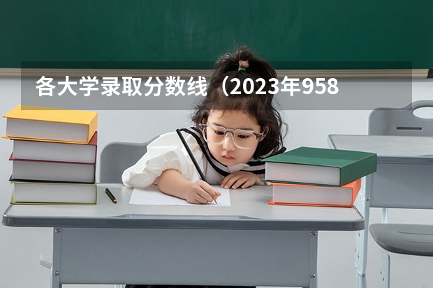 各大学录取分数线（2023年958学校录取线）