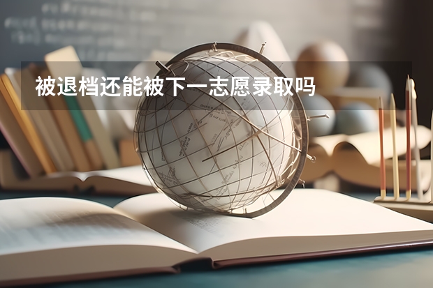 被退档还能被下一志愿录取吗