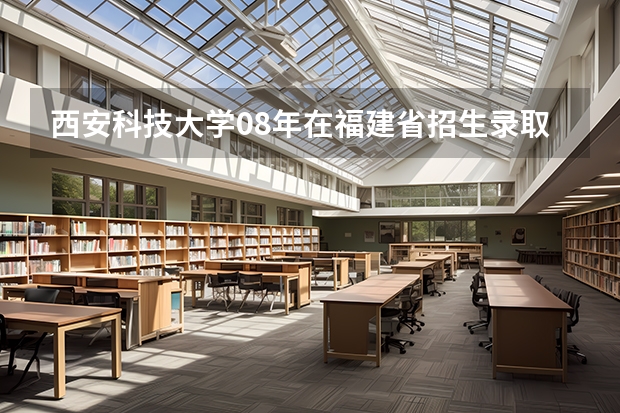 西安科技大学08年在福建省招生录取分数线是多少