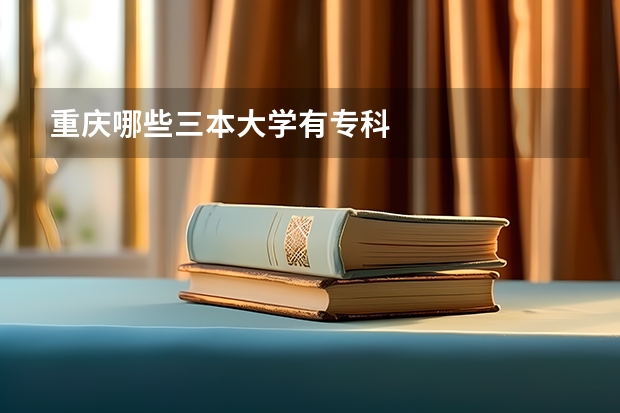 重庆哪些三本大学有专科