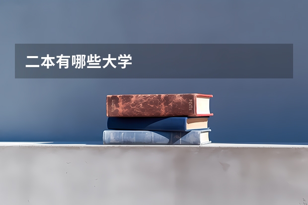 二本有哪些大学