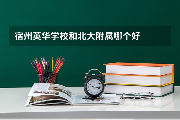 宿州英华学校和北大附属哪个好
