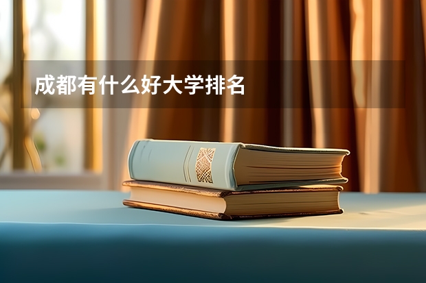 成都有什么好大学排名