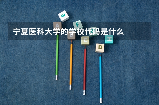 宁夏医科大学的学校代码是什么