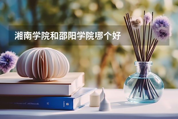 湘南学院和邵阳学院哪个好