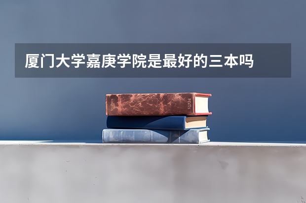 厦门大学嘉庚学院是最好的三本吗