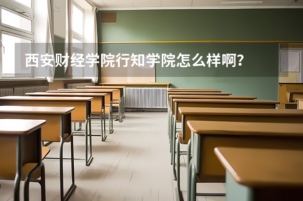 西安财经学院行知学院怎么样啊?