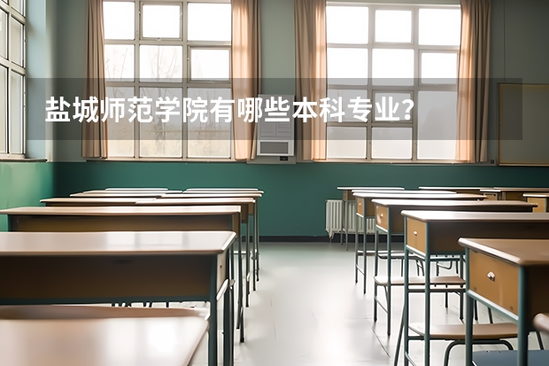 盐城师范学院有哪些本科专业？