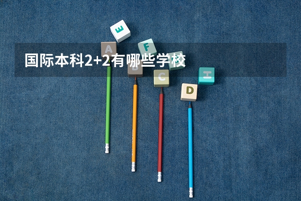 国际本科2+2有哪些学校