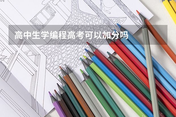 高中生学编程高考可以加分吗