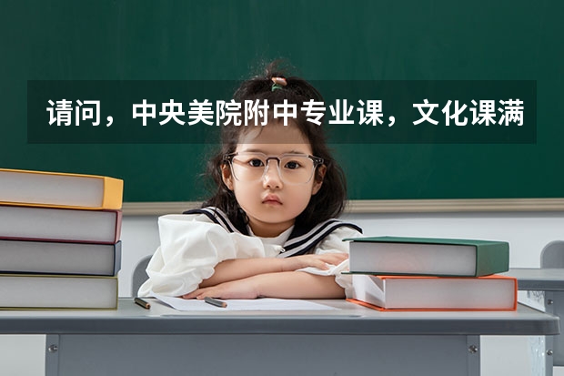 请问,中央美院附中专业课,文化课满分各是多少?录取线是多少