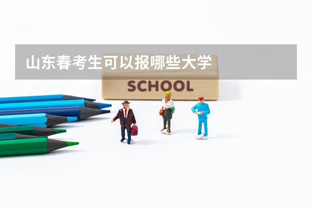 山东春考生可以报哪些大学