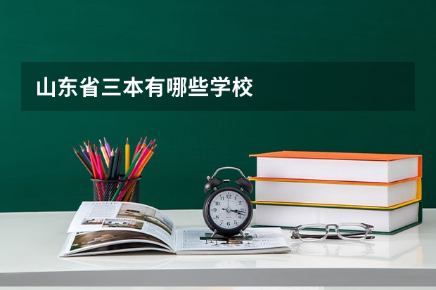 山东省三本有哪些学校