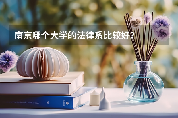 南京哪个大学的法律系比较好？