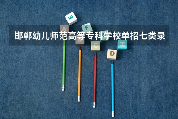 邯郸幼儿师范高等专科学校单招七类录取分数线 江西专科师范类学校排名及分数线
