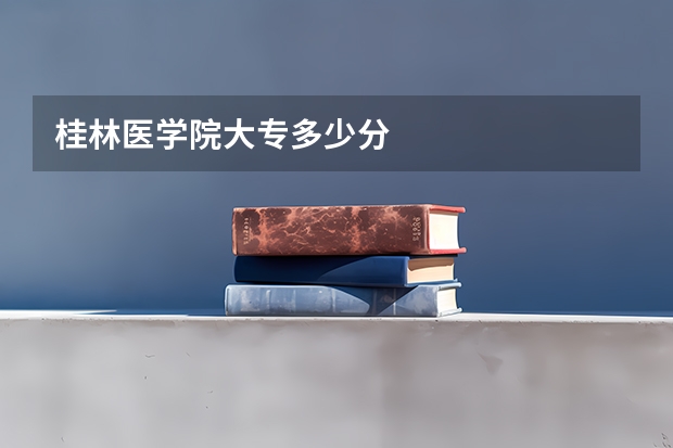 桂林医学院大专多少分