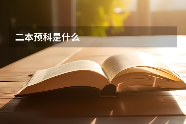 二本预科是什么