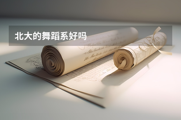 北大的舞蹈系好吗