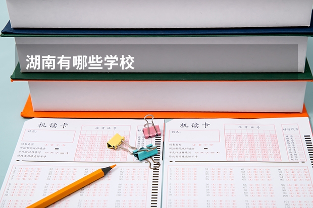 湖南有哪些学校
