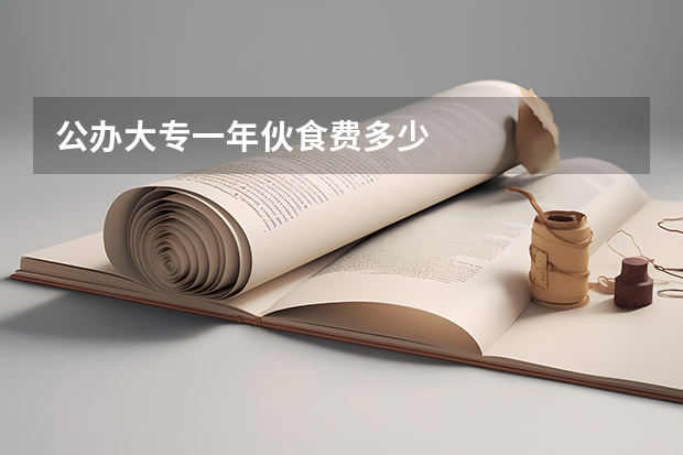 公办大专一年伙食费多少