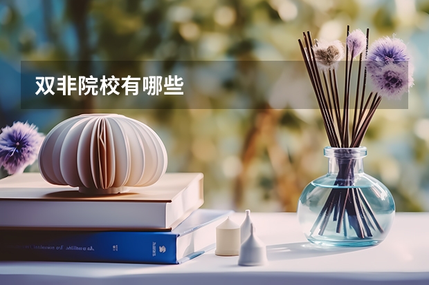 双非院校有哪些