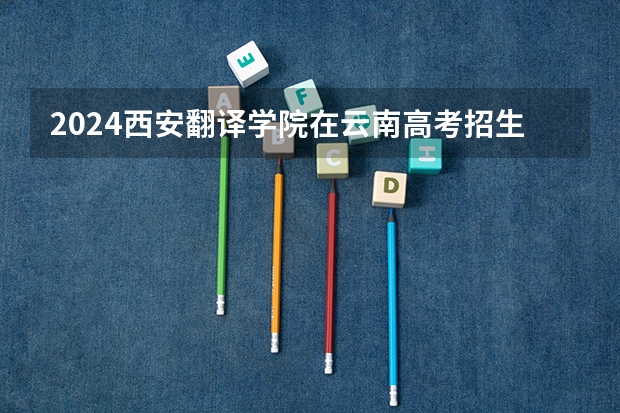 2024西安翻译学院在云南高考招生计划介绍