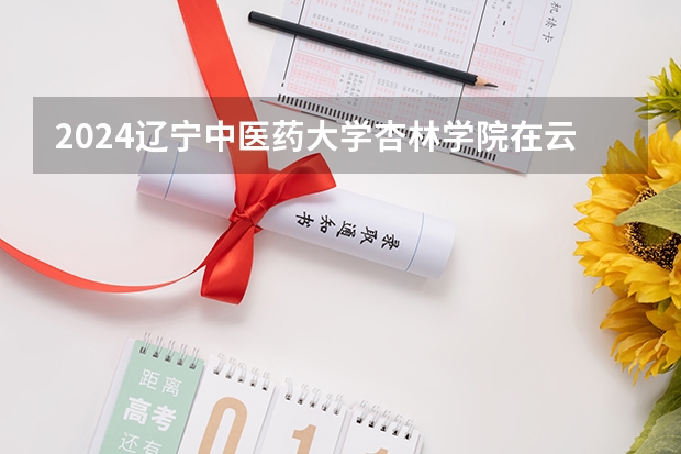 2024辽宁中医药大学杏林学院在云南高考招生计划介绍