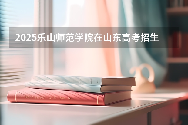 2025乐山师范学院在山东高考招生计划介绍