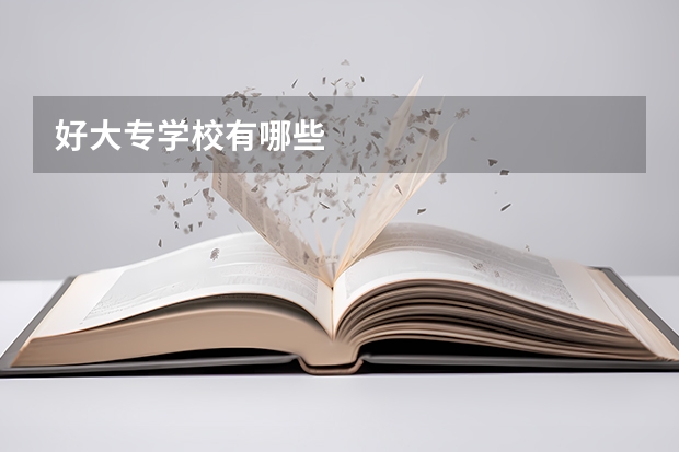 好大专学校有哪些