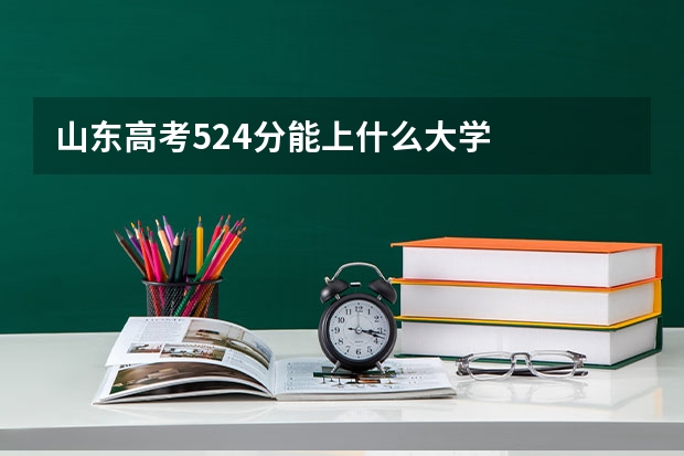 山东高考524分能上什么大学