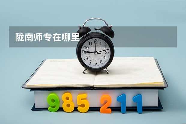 陇南师专在哪里