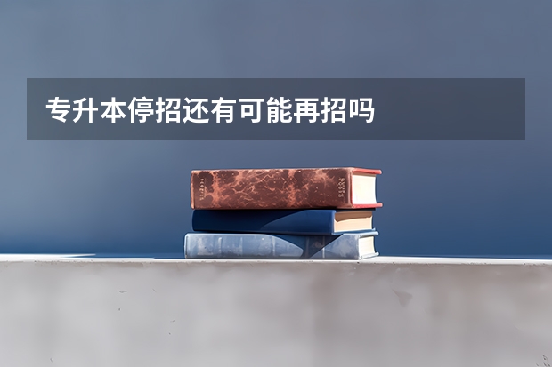 专升本停招还有可能再招吗