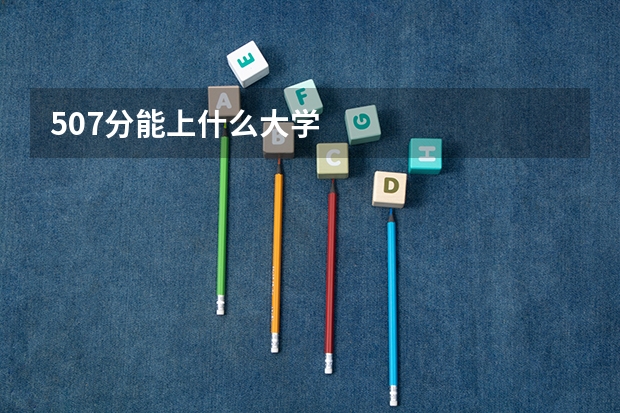 507分能上什么大学